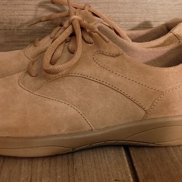 Hush Puppies Women Tan Suede Leather 56424 Lace Up Shoes Size 8M - Picture 5 of 10